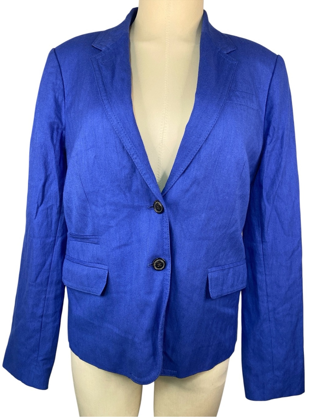 J. Crew Royal Blue Single-Breasted lined Blazer Women’s Size 12